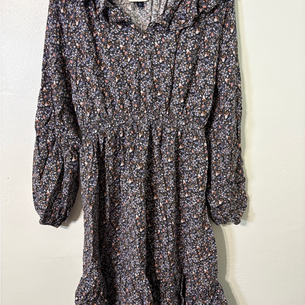 Universal Thread Floral Dress - Black and Pink